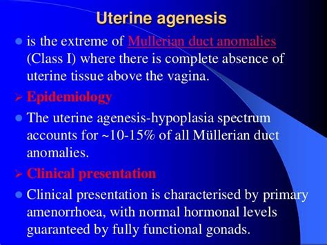 Congenital Abnormaleties Of The Uterus