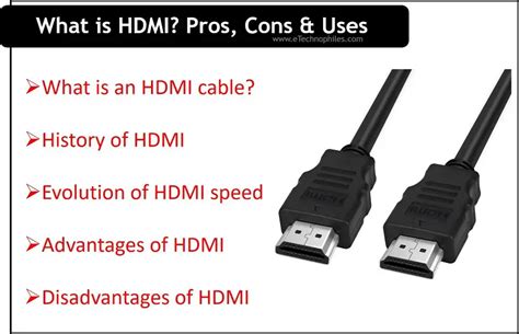 What is HDMI - History, Uses, Advantages & Disadvantages