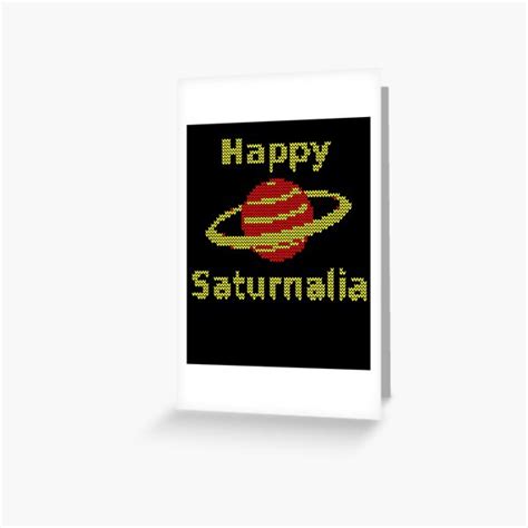 Saturnalia Greeting Cards Redbubble