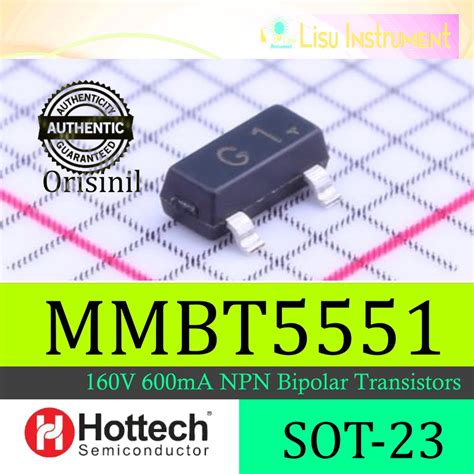 Jual Mmbt G V Ma Npn Bipolar Transistors Sot Hottech