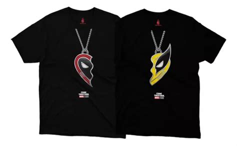 Playeras Deadpool Wolverine Pack 2pz Pareja Amigos Fireskull