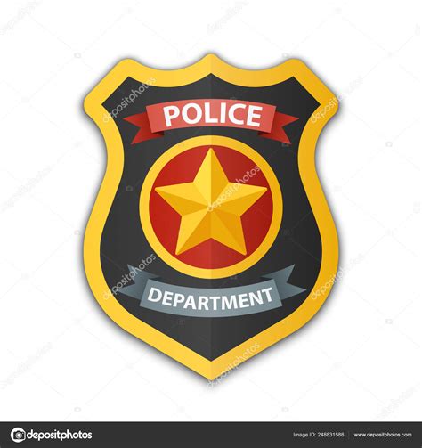 Police Star Badge Vector