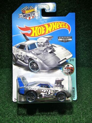 2017 Hot Wheels Tooned 5 10 ZAMAC Dodge Charger Daytona RARE NEW
