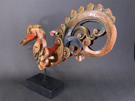 Hornbill Bird Effigy 36CM Wooden Statue Rhinoceros Hornbill Etsy