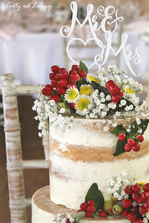 Naked Wedding Cake Cake By Lorna Cakesdecor