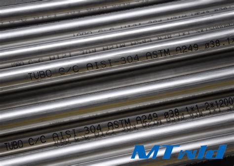 ASTM A249 304L 316L Stainless Steel Welded Tube For Heat Exchanger