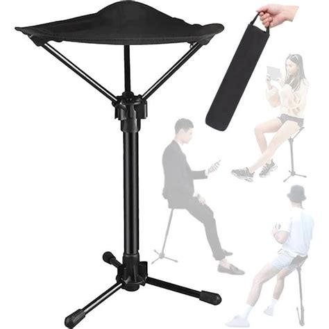 Tabouret Pliant Portable Télescopique Tabouret Pliable Réglable À