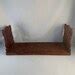 Vintage Solid Carved Wood Book Rack Collapsible For Storage Ornate