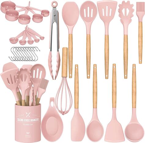 K And G Silicone Cooking Utensils Set 11 Pcs Pink Kitchen