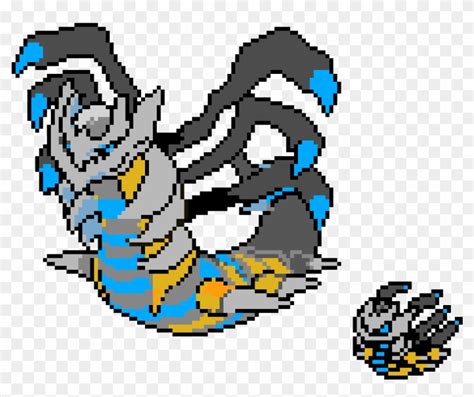 Shiny Giratina - Giratina Pixel Art, HD Png Download - 1220x930(#674840 ...