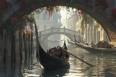 Premium Photo Romantic Gondola Ride Through Venice Canals