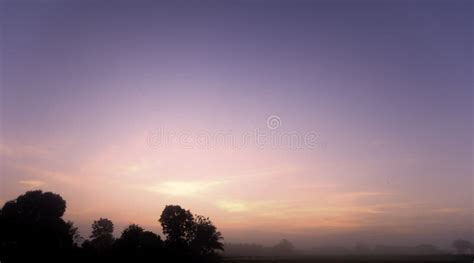 Scenery Background with Twilight Evening Light Stock Image - Image of ...