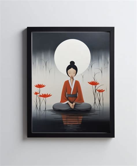 Kobieta Zen 40x50 Cm Bez Ramy Harmony Posters Sklep EMPIK