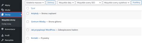 Jak edytować wpisy i strony w WordPress Domenomania pl