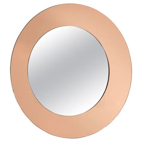 Large Round Copper Mirror For Sale At Stdibs