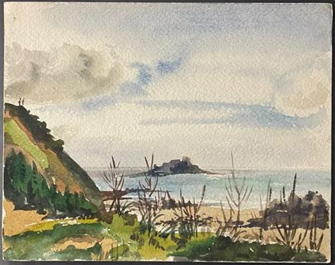 Lot Du Verdelet Cap D Erquy Val Andr Aquarelle C Manche France