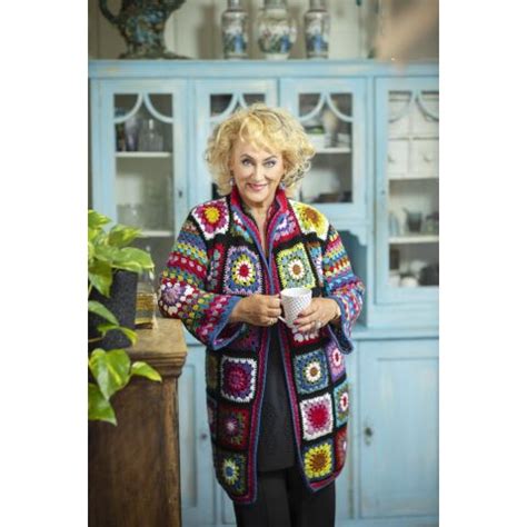 Karin Bloemen Grannyvest Donker Garenpakket C R Couture