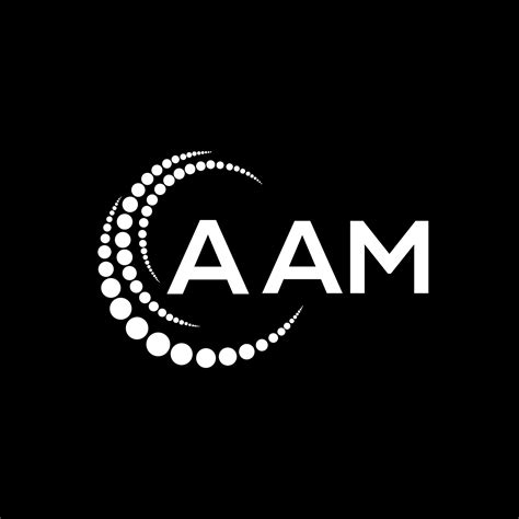 aam letter logo creative design aam unique design  vector art
