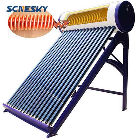 Hot Thermosyphon Solar Water Heater With Copper Coil At Best Price In Zaozhuang Zhongke