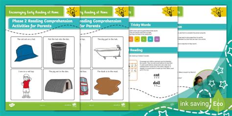 At Home Phase 2 Reading Comprehension Activities For Parents