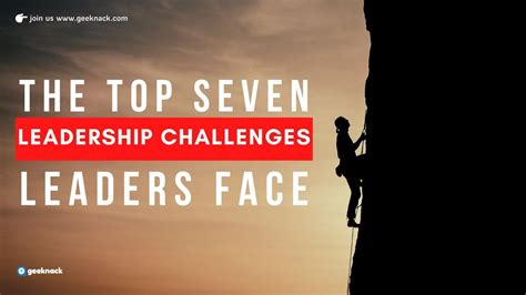 The Top 7 Leadership Challenges Leaders Face Geeknack