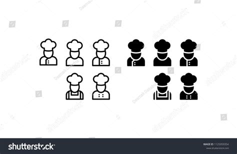 Chef Icon Design Vector Symbol Cooking Stock Vector Royalty Free