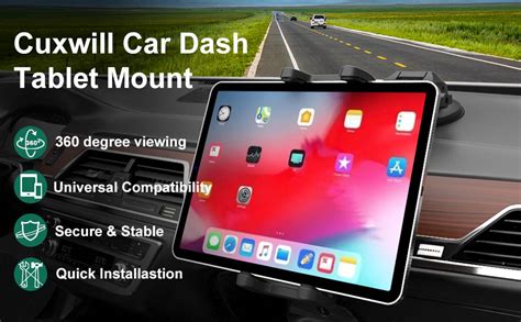 Amazon Cuxwill Tablet Mount Car Dashboard Holder For Ipad