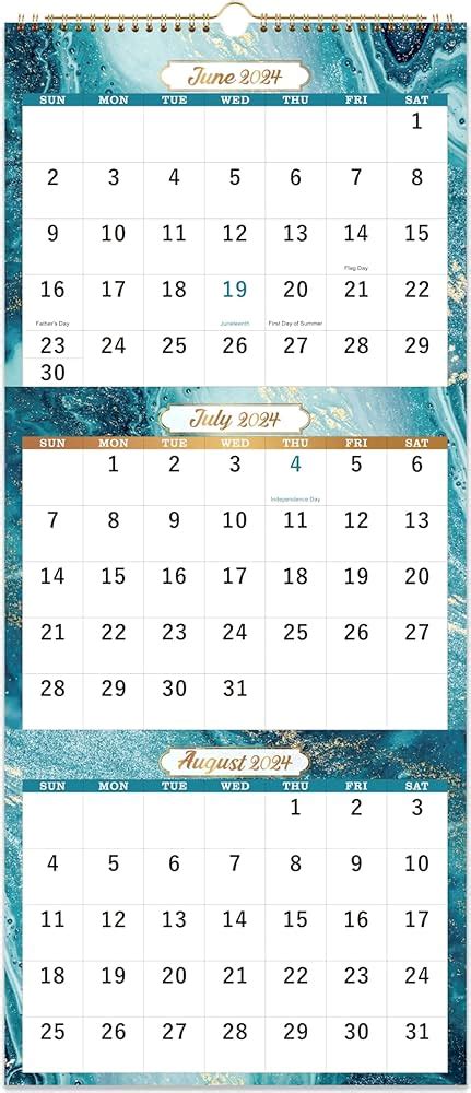 2024 2025 Wall Calendar 3 Month Display Vertical Calendar 2024 2025