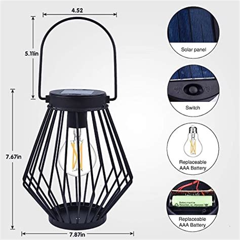 Solar Lantern Outdoor Hanging Light Pearlstar Solar Powered