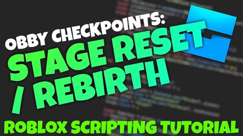 Rebirth Stage Reset Obby Checkpoints Roblox Scripting Tutorial Youtube