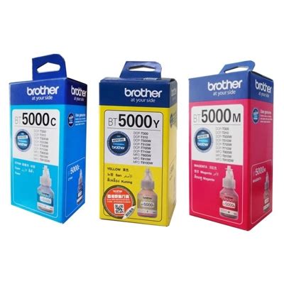 Original OEM Ink Cartridges Brother BT 5000 CMY 3 Pack