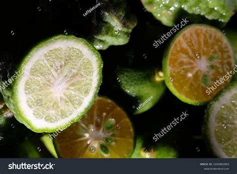 Close Bergamot Orange Kaffir Lime Calamansi Stock Photo 2202802893 ...