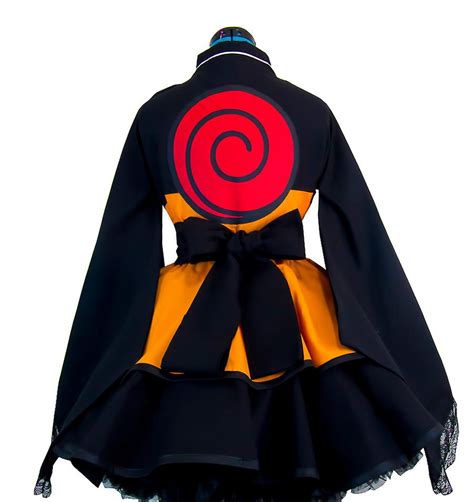 Anime Shippuden Uzumaki Cosplay Costume Sex Reversion Kimono Lolita Dress Girls Women Female