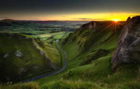 Wallpaper England, Winnats Pass, Peak District images for desktop, section пейзажи - download