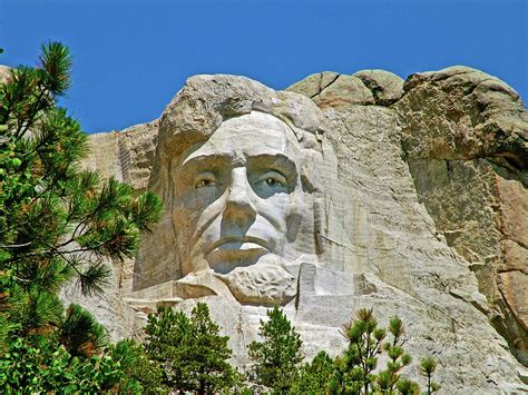 Abraham Lincoln On Mount Rushmore At Mount Rushmore National Memorial