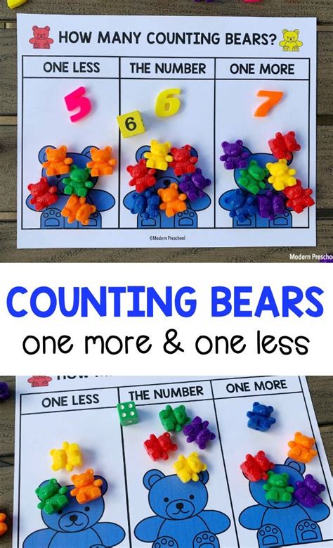 Free Printable Counting Bears Number Mats For Preschoolers