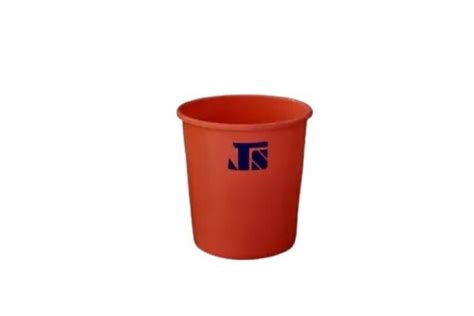 Liter Storage Capacity Round Open Top Plastic Waste Bin Application