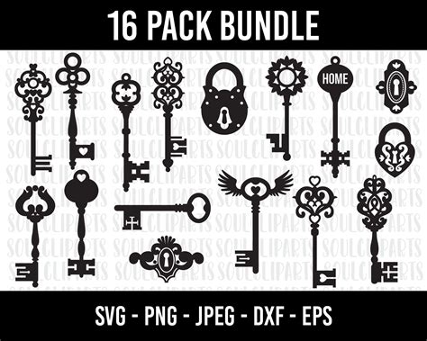 Cod609 Key Svg Key Clipart Keys Svg Bundle Magic Key Svg Vintage