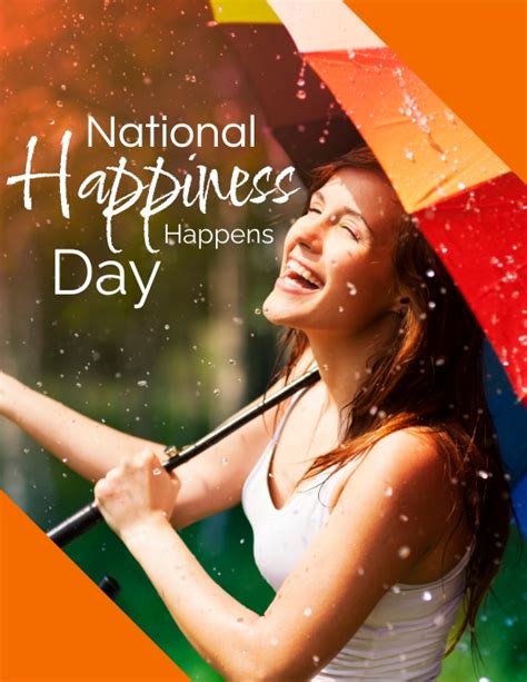 National Happiness Happens Day Template Postermywall