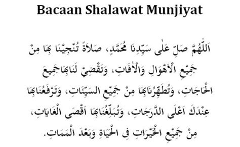 Bacaan Shalawat Munjiyat Lengkap Beserta Latin Dan Artinya Doa Harian