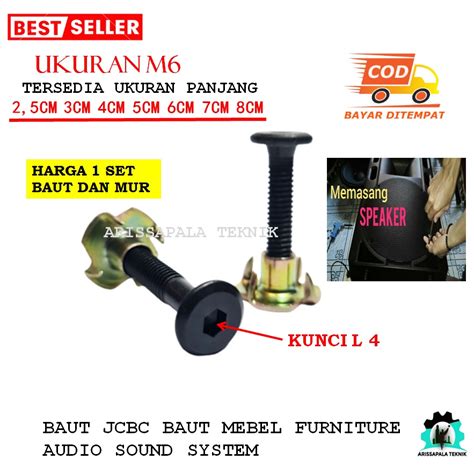 Jual Baut Jcbc Plus Mur Cakar M Baut Mebel Dipan Furniture Knock Down