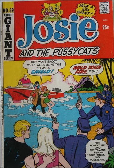 Josie And The Pussycats 59 A Dec 1971 Comic Book By Archie