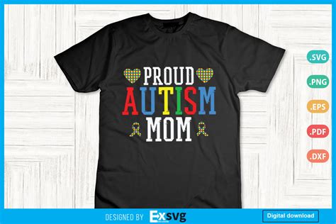 Proud Autism Mom Autistic Svg Graphic By Exsvg · Creative Fabrica