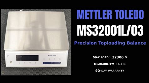 Mettler Toledo Precision MS32001L 03 Toploading Balance Item 0668E