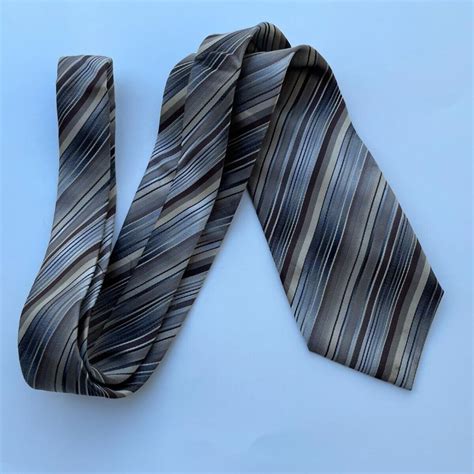 Van Heusen Men Tie 100% Silk Handmade Necktie... - Depop