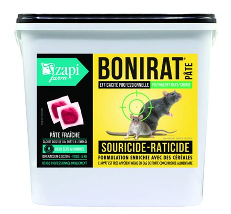 Raticide souricide pâte fraiche 5 kg Zapi Farm Scar