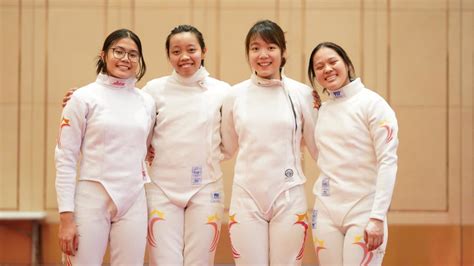 Womens Epee Team Wins Singapores 7th Fencing Gold In Best Sea Games