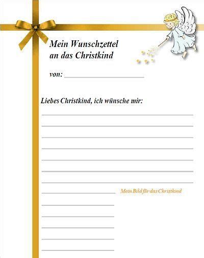 Wunschzettel Christkind Christkind Wunschzettel Zettel