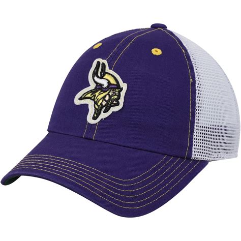 Youth Minnesota Vikings Purple Logo Applique Trucker Adjustable Snapback Hat