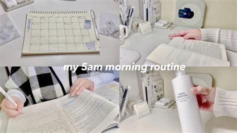 My Productive 5am Morning Routine ‧˚ Youtube